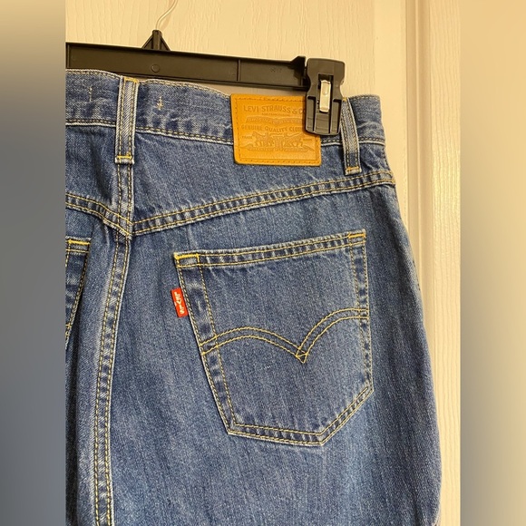 Levi’s Limited Edition Rare Mom Side Bow High Waist Blue Denim Jeans Size 28 - Picture 11 of 16